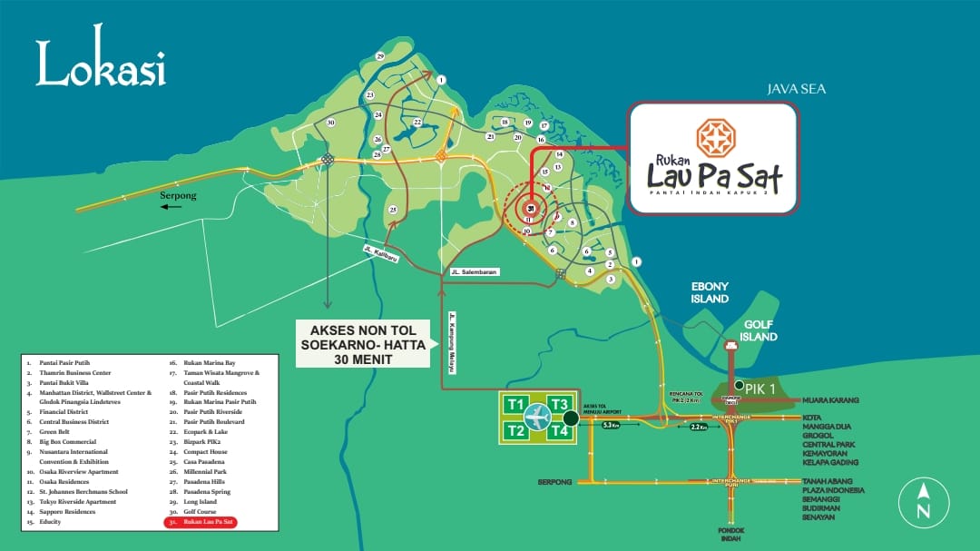 Lokasi Rukan Lau Pa Sat
